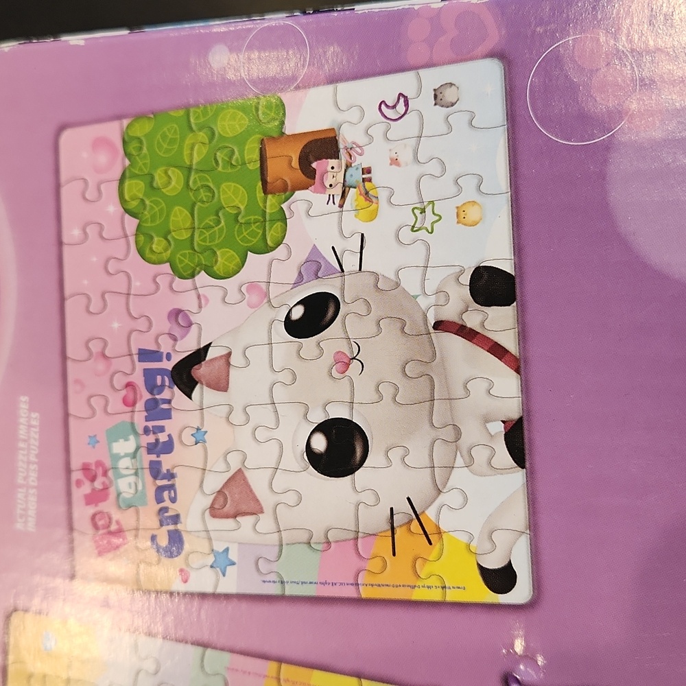 DreamWorks Gabby's Dollhouse, Two Puzzles in Character Tubes, New - Picture 6 of 15